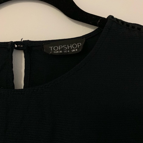 TOPSHOP Navy Blue Top - Picture 1 of 5